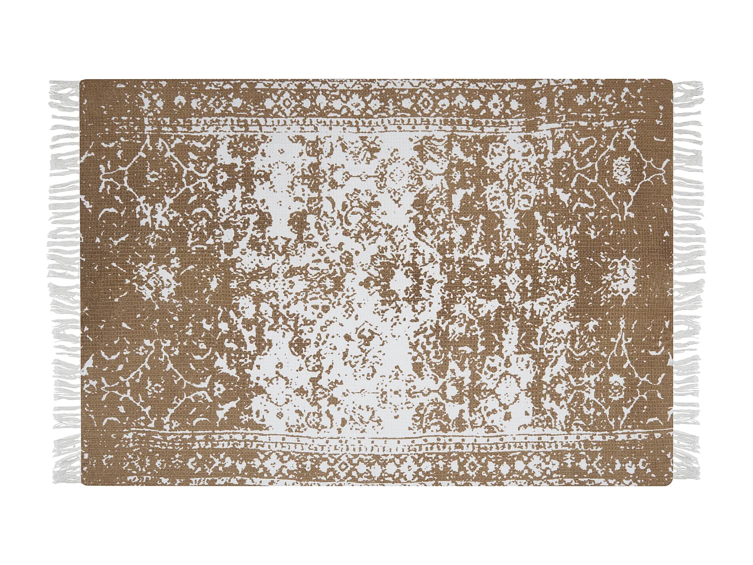 Plaid PAZARYERI Katoen 130 x 180 cm Bruin