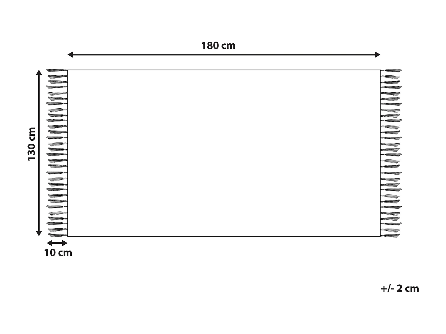 Coperta PAZARYERI Cotone 130 x 180 cm Marrone