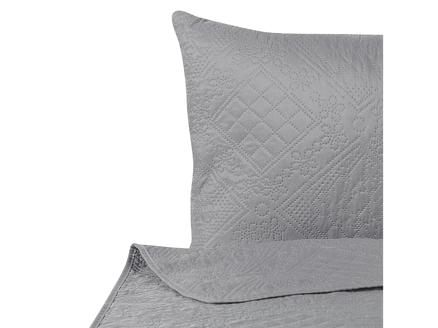 Couvre-lits avec coussins ALAMUT 160 x 220 cm Gris