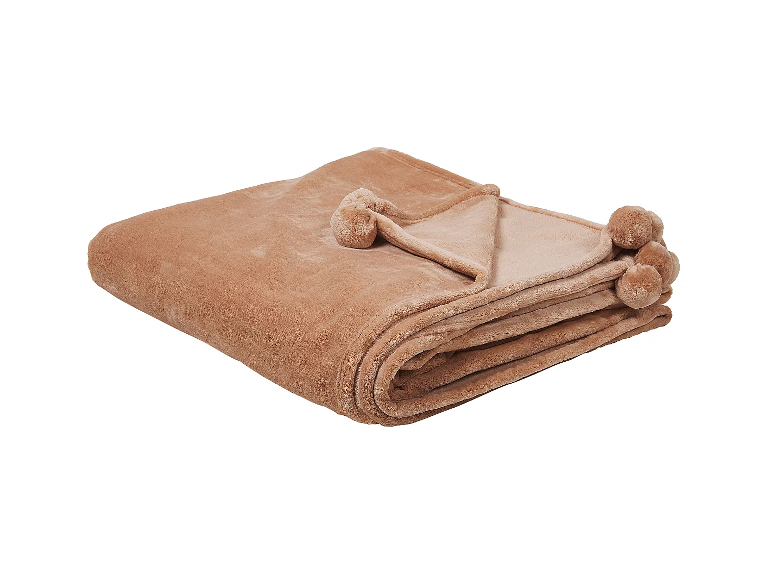 Couverture TERKE 200 x 220 cm Marron clair