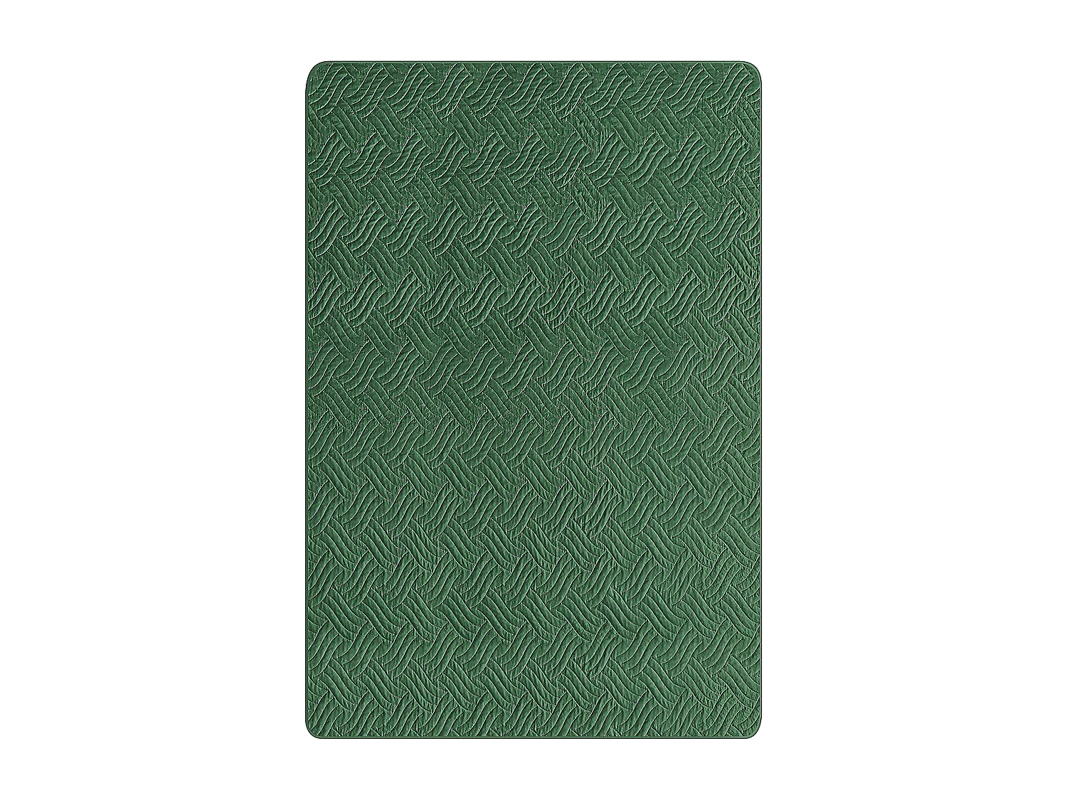 Tagesdecken Set grün 3-teilig mit 2 Dekokissen Prägemuster 140 x 210 cm Babak