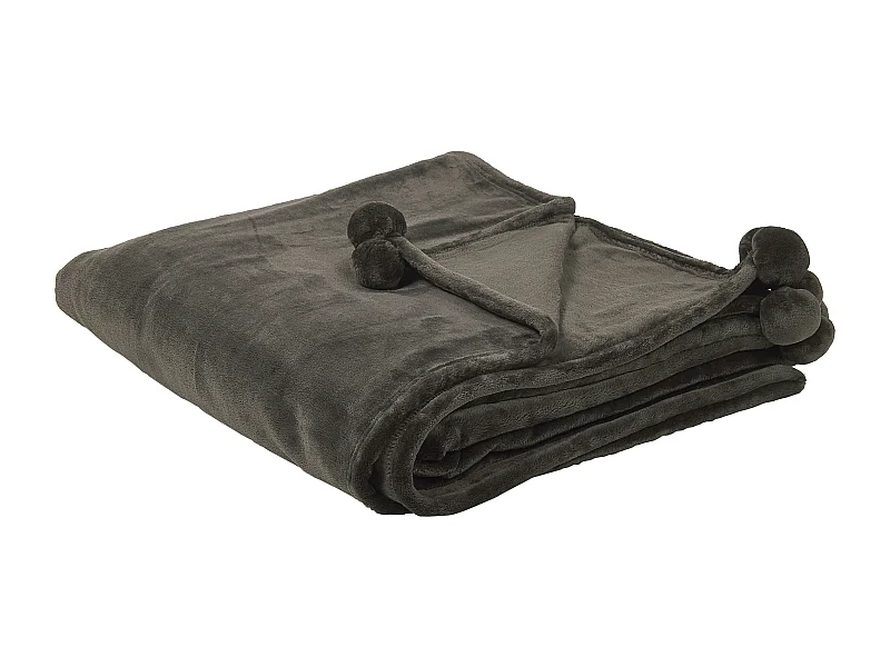Warme Decke dunkelgrau 200 x 220 cm Terke