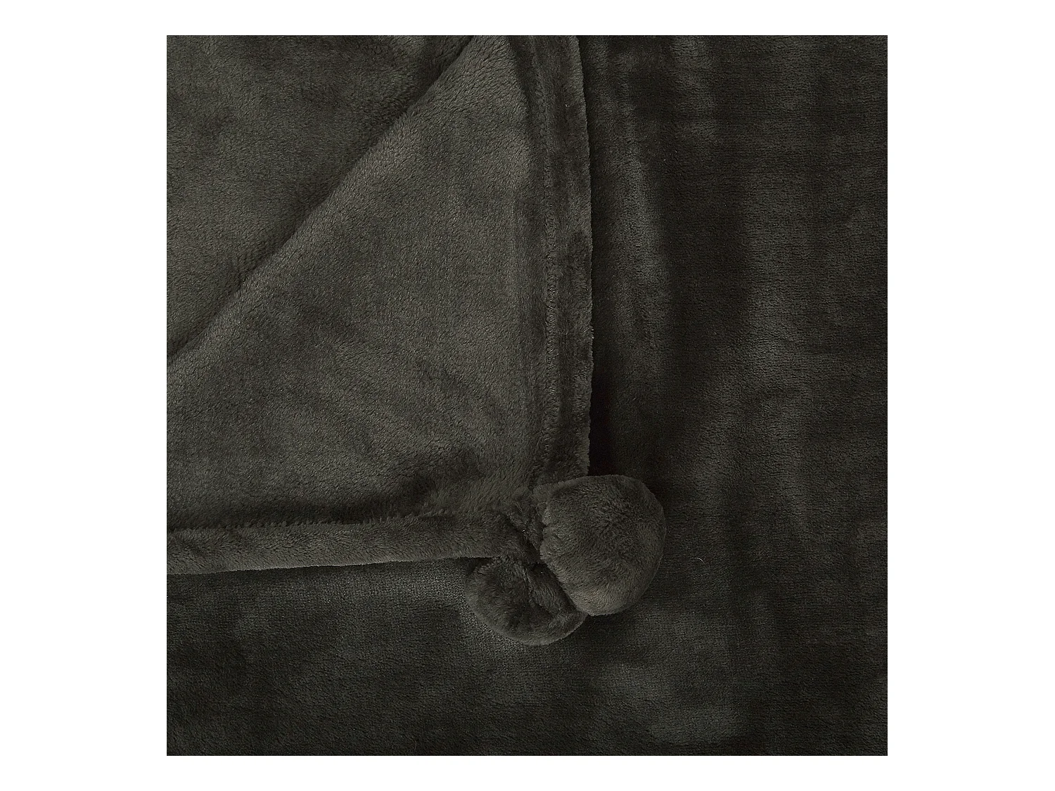 Plaid TERKE 200 x 220 cm Donkergrijs