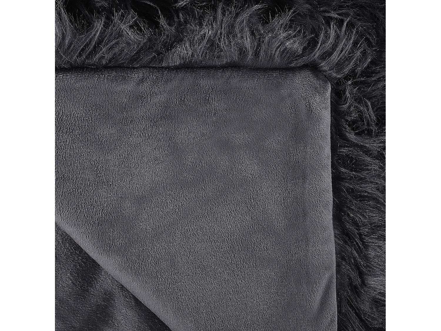 Tagesdecke DELICE Stoff 200 x 220 cm Schwarz