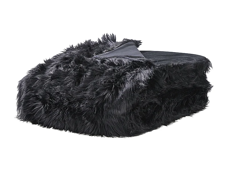 Sprei DELICE Stof 200 x 220 cm Zwart