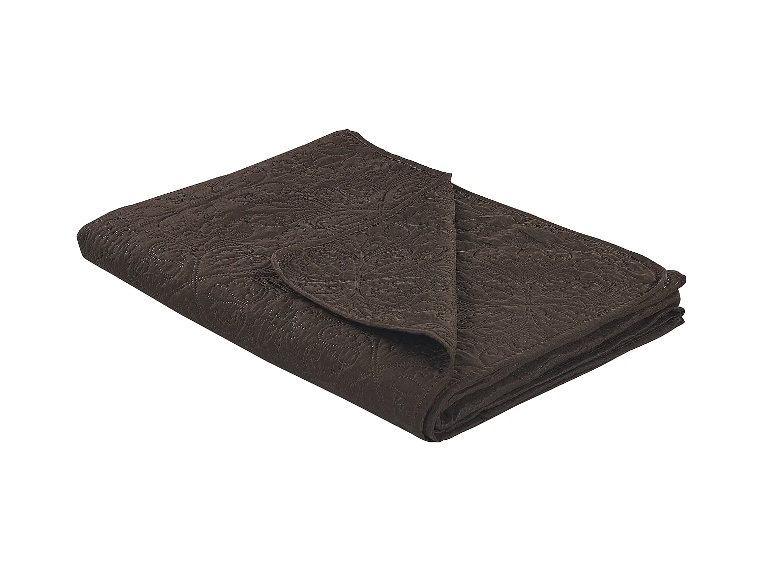 Couvre-lits RAYEN 140 x 210 cm Marron