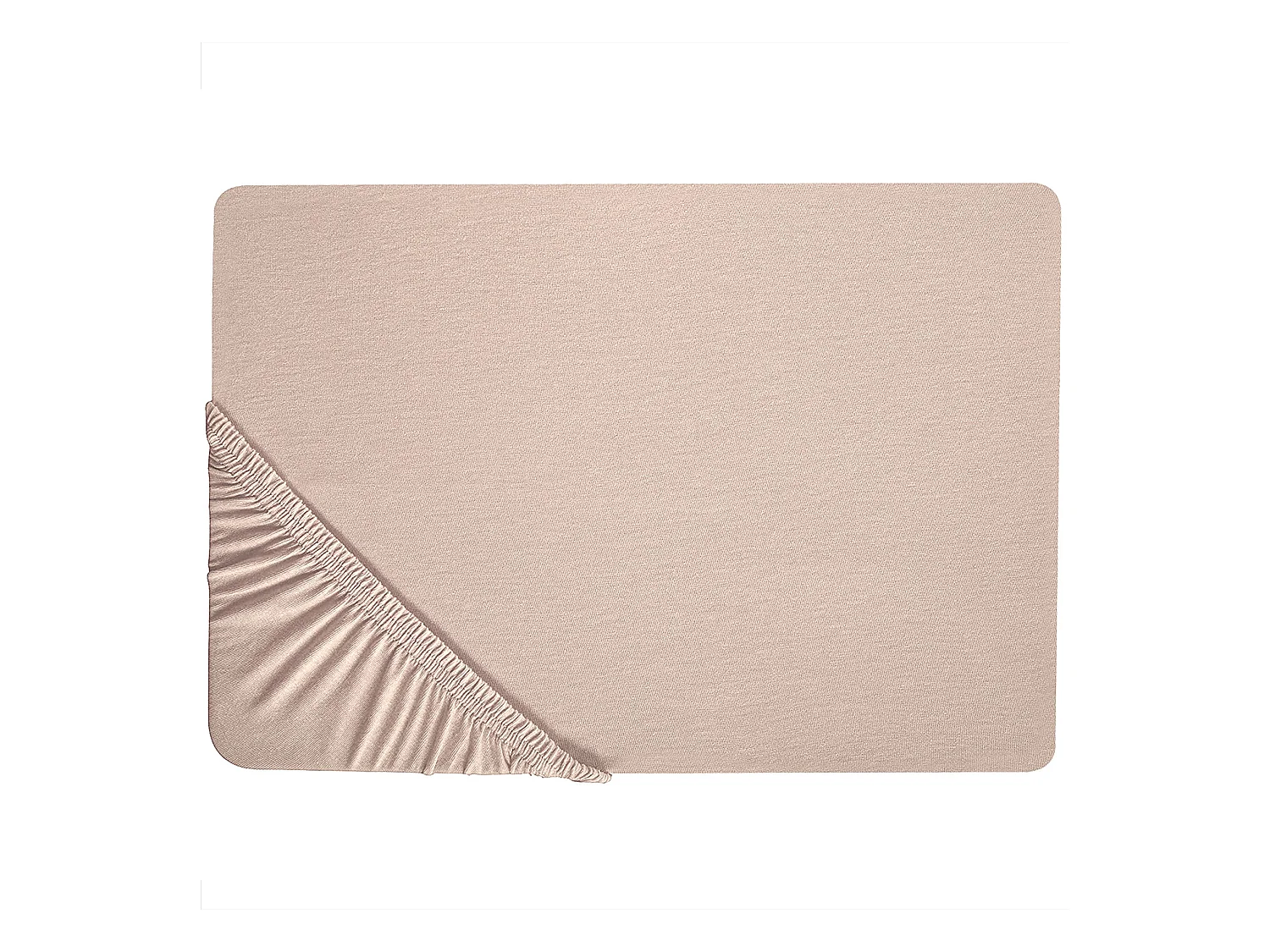 Drap housse HOFUF Coton 160 x 200 cm Beige