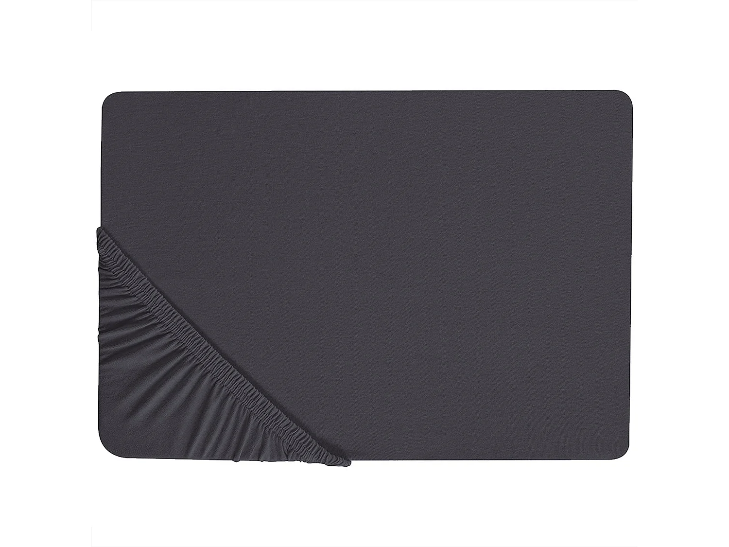 Drap housse HOFUF Coton 180 x 200 cm Noir