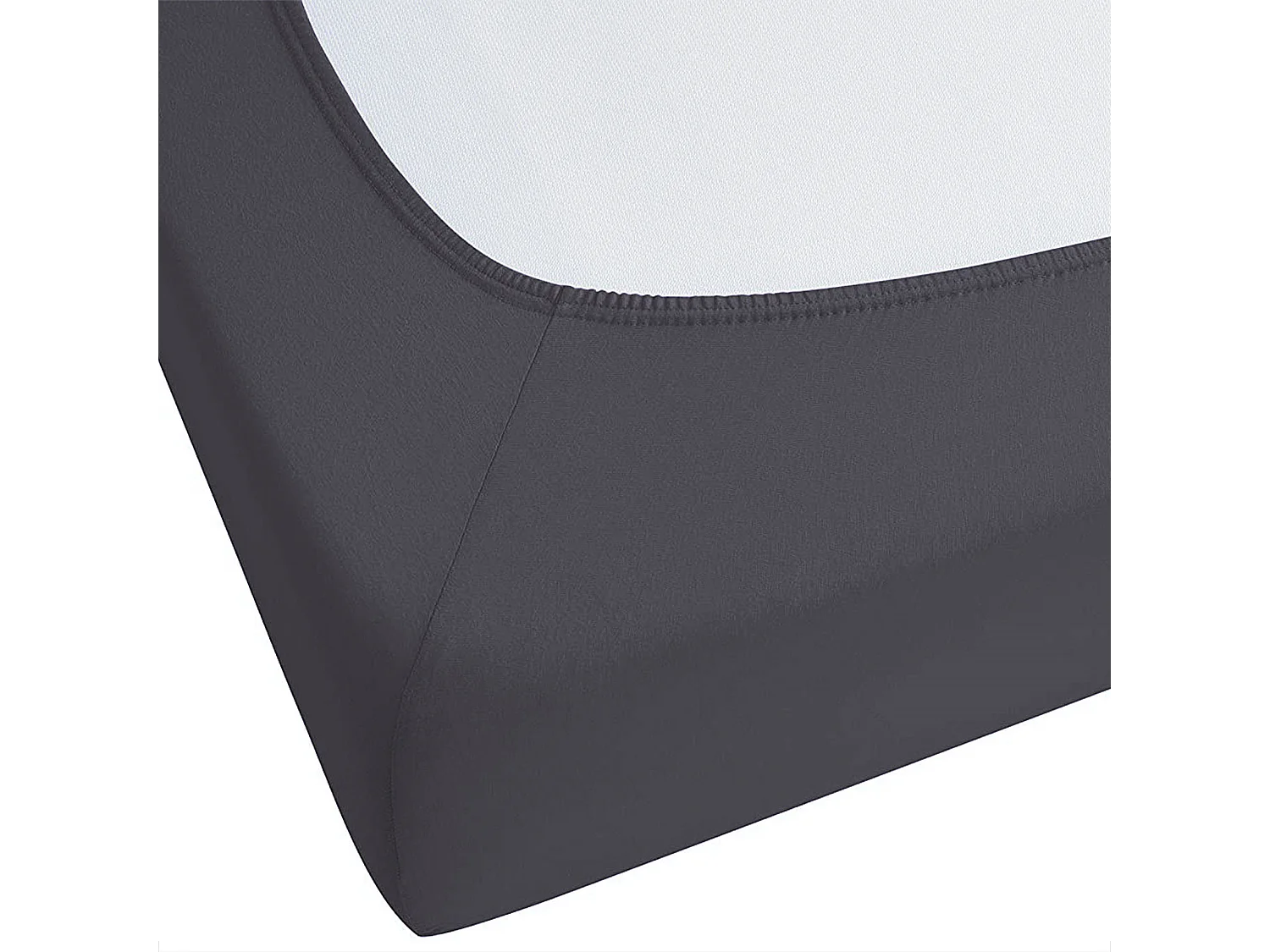 Drap housse HOFUF Coton 180 x 200 cm Noir