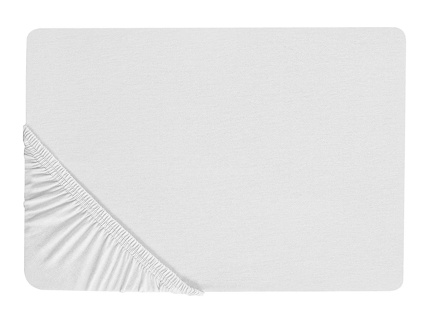 Hoeslaken katoen wit 200 x 200 cm HOFUF