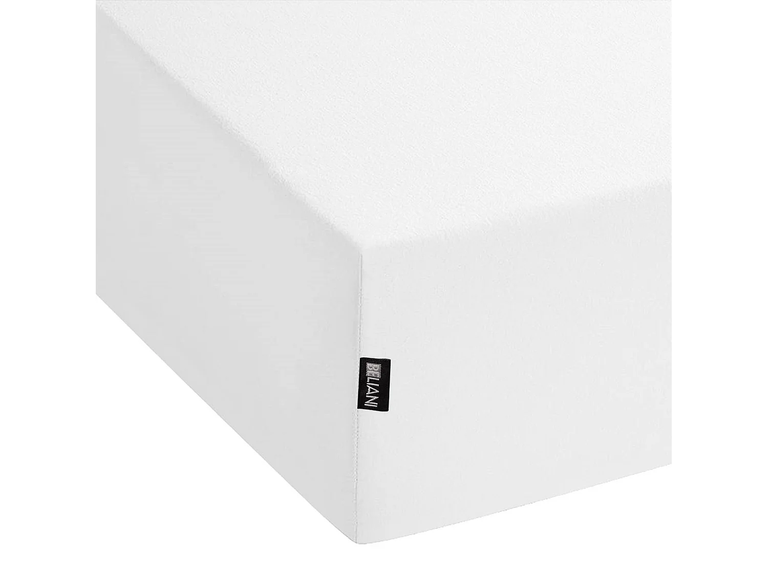 Drap housse HOFUF Coton 90 x 200 cm Blanc