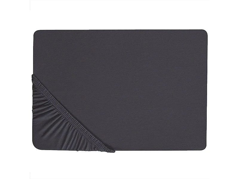 Drap housse HOFUF Coton 200 x 200 cm Noir