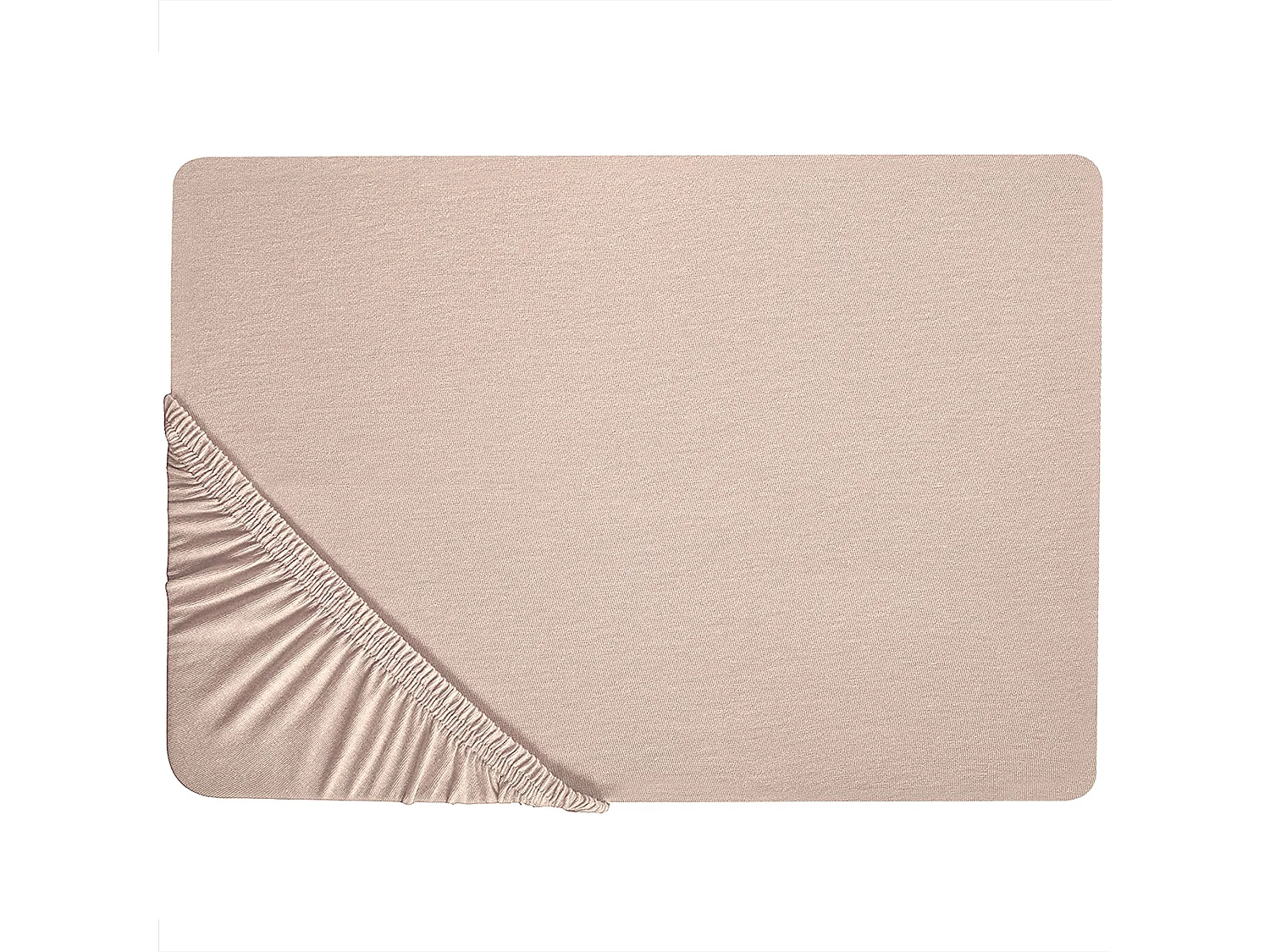 Fitted Sheet HOFUF Cotton 180 x 200 cm Beige