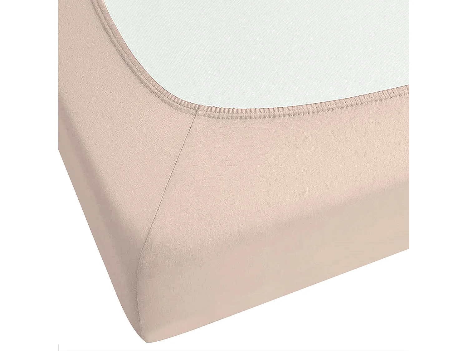 Fitted Sheet HOFUF Cotton 180 x 200 cm Beige