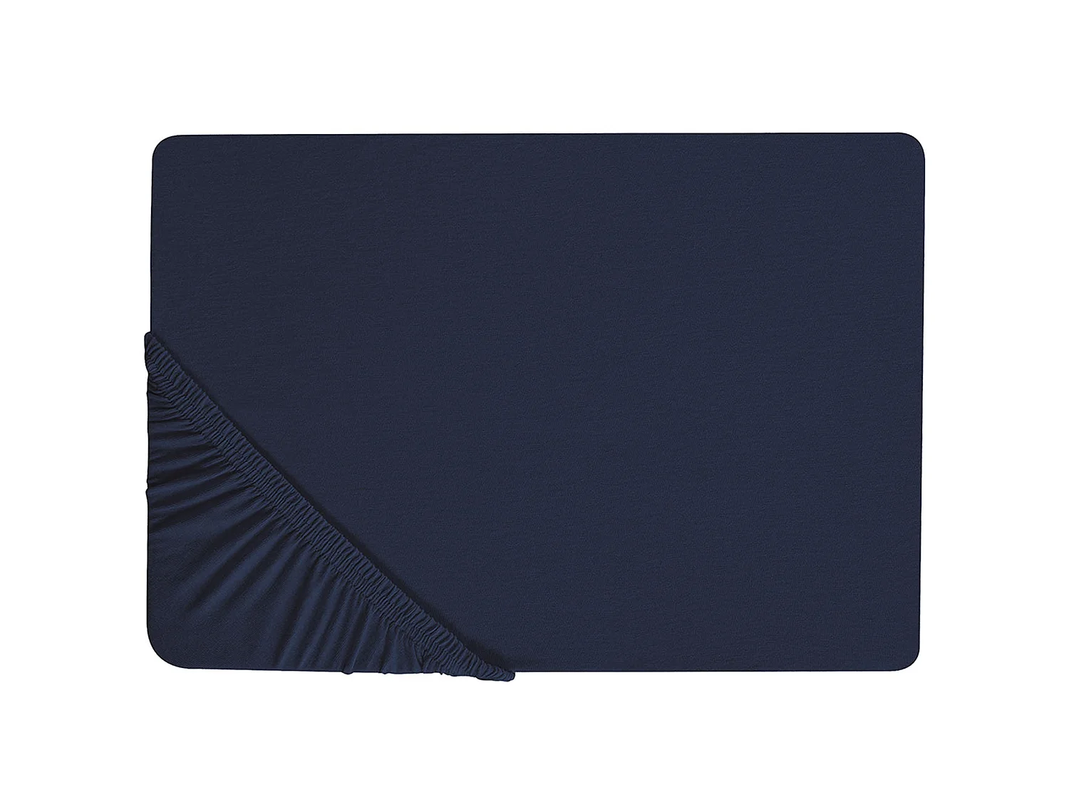 Spannbettlaken HOFUF Baumwolle 200 x 200 cm Marineblau