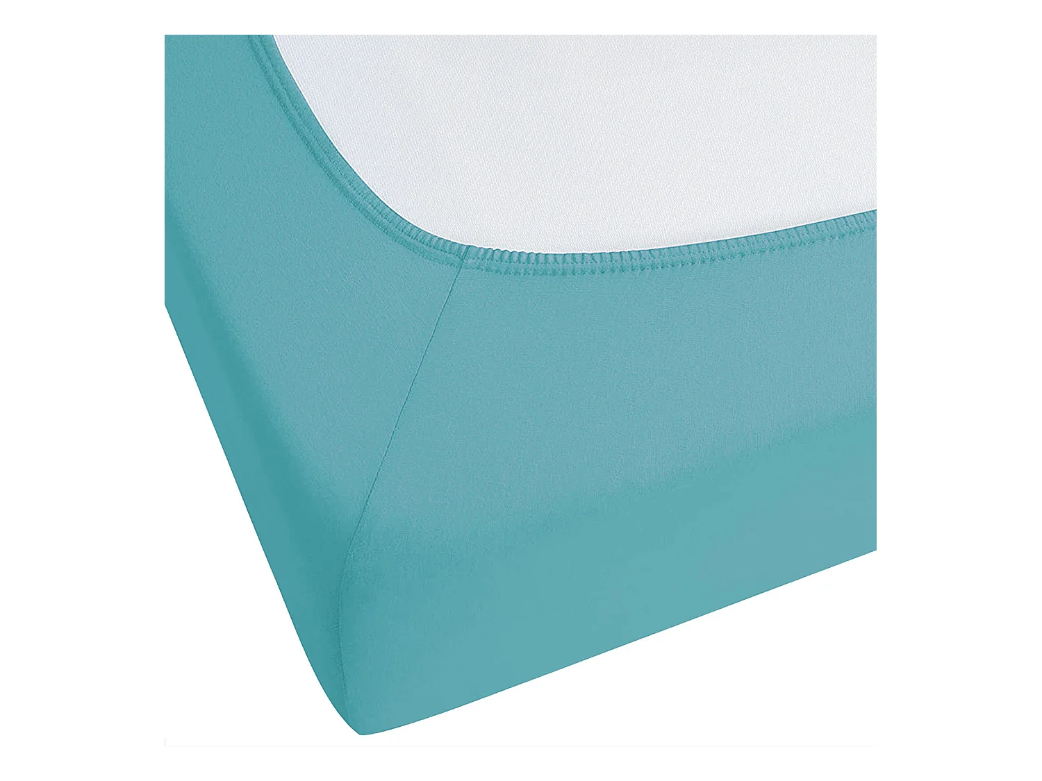 Hoeslaken HOFUF Katoen 180 x 200 cm Turquoise