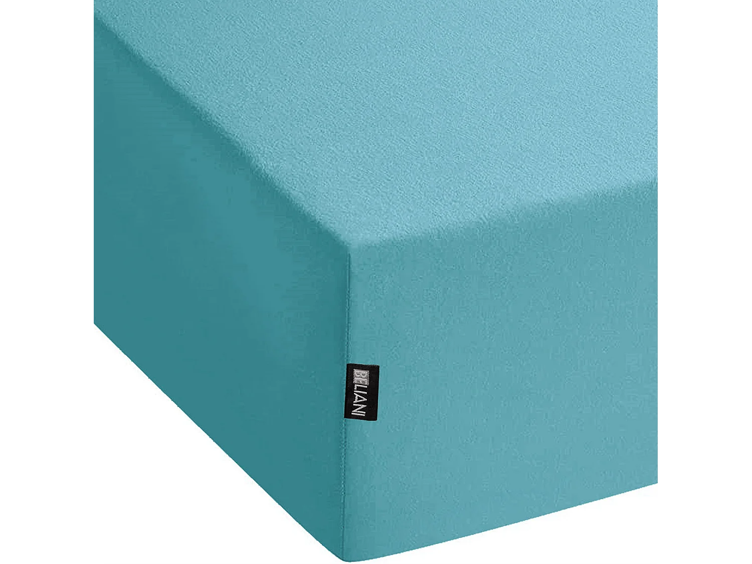 Drap housse HOFUF Coton 180 x 200 cm Turquoise