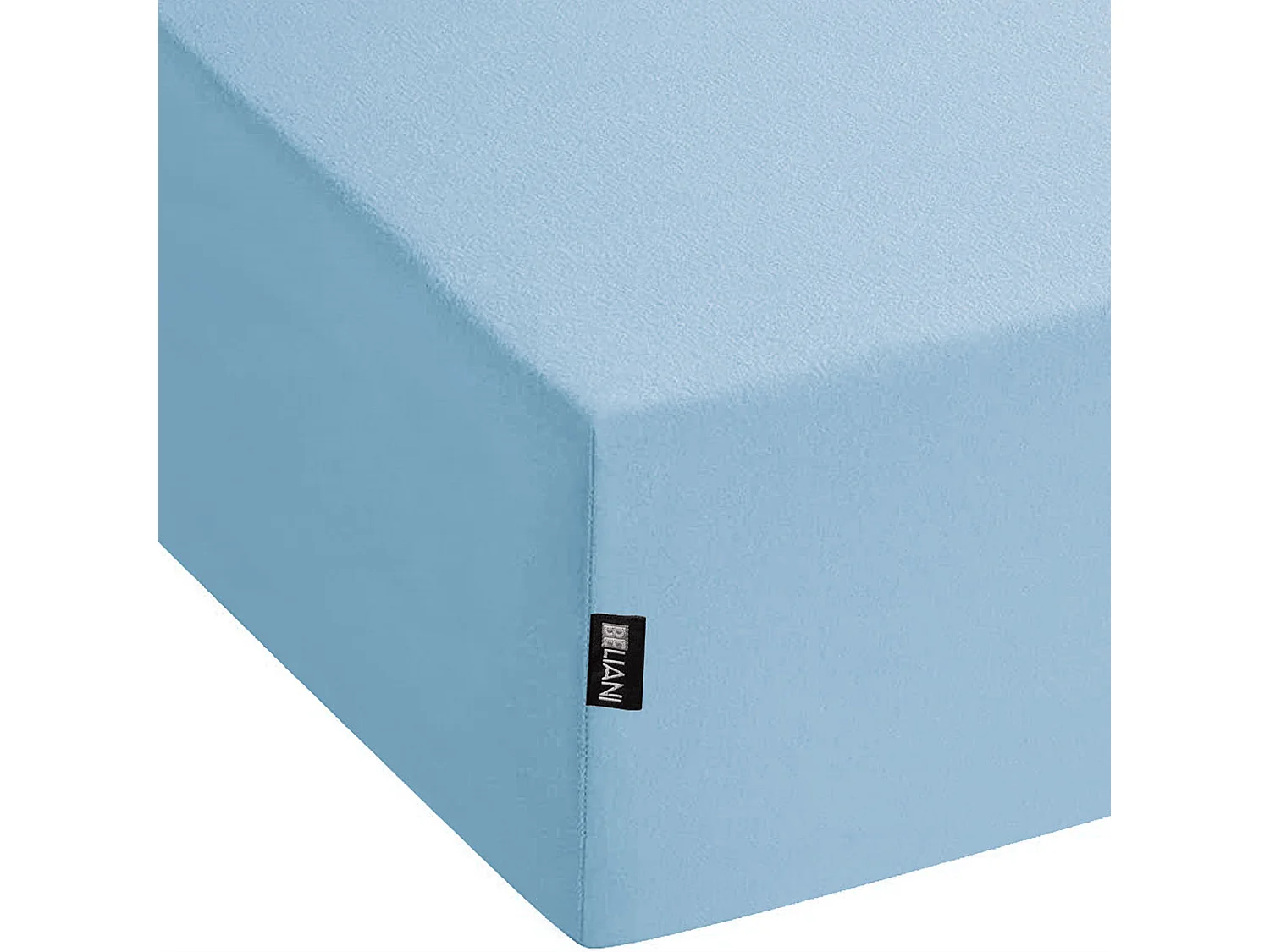 Spannbettlaken hellblau Baumwolle mit Gummizug Spannbetttuch 200 x 200 cm Hofuf