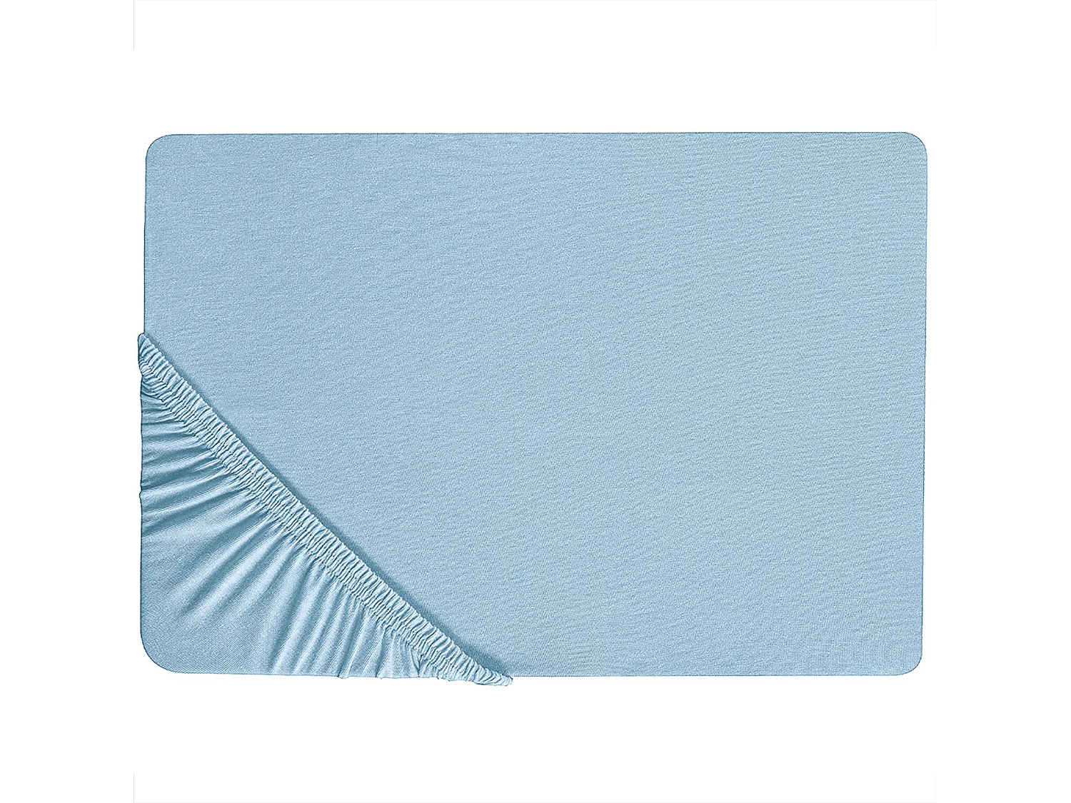 Lençol-capa HOFUF Algodão 200 x 200 cm Azul claro