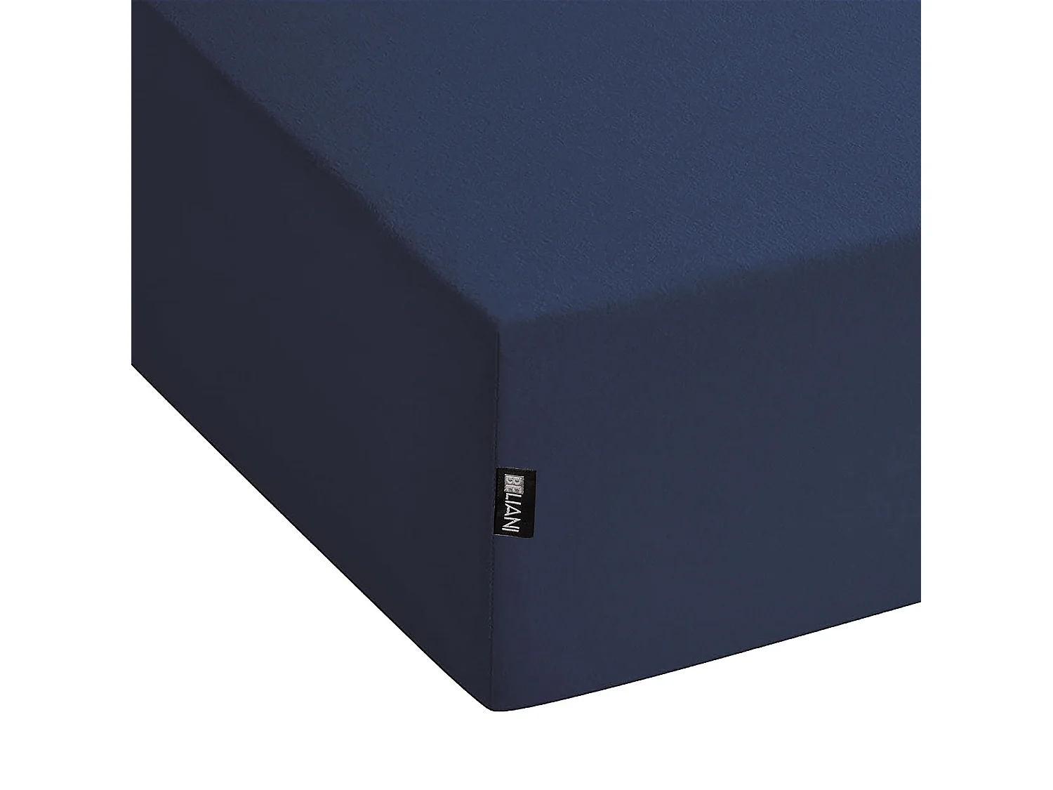 Drap housse HOFUF Coton 160 x 200 cm Bleu marine