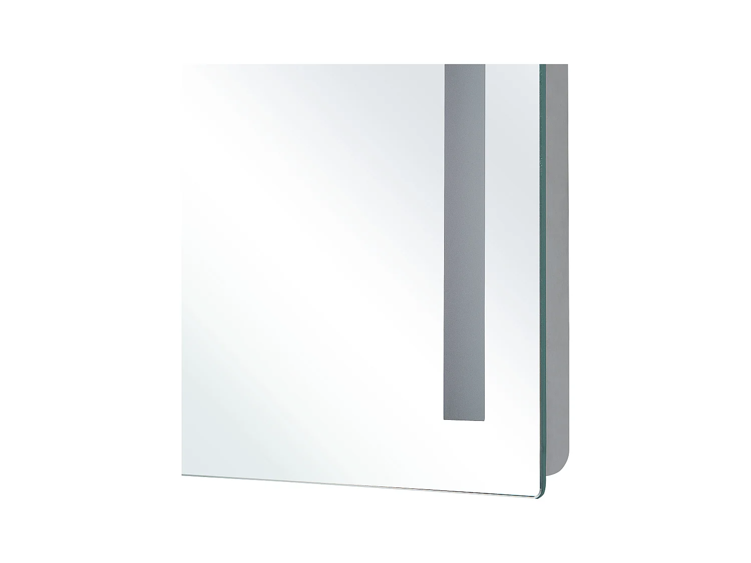 Miroir de salle de bain LED LIRAC 70 cm 60 cm Argenté