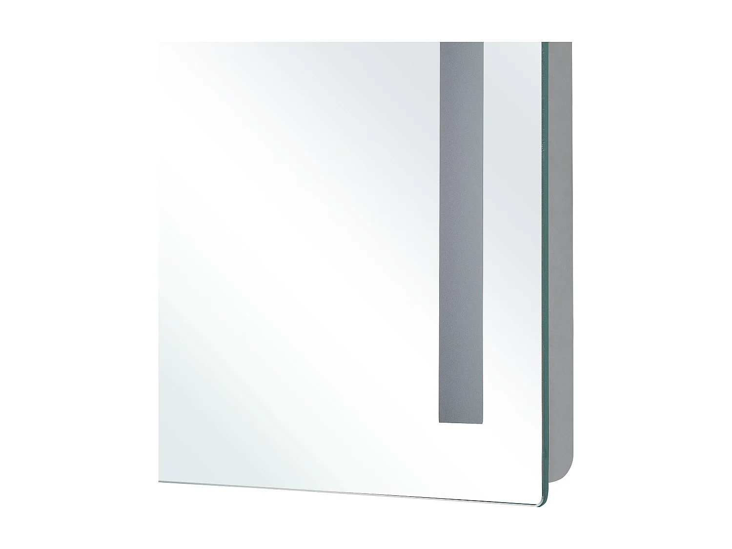 Specchio da bagno con luce LED LIRAC 70 cm 60 cm Argento