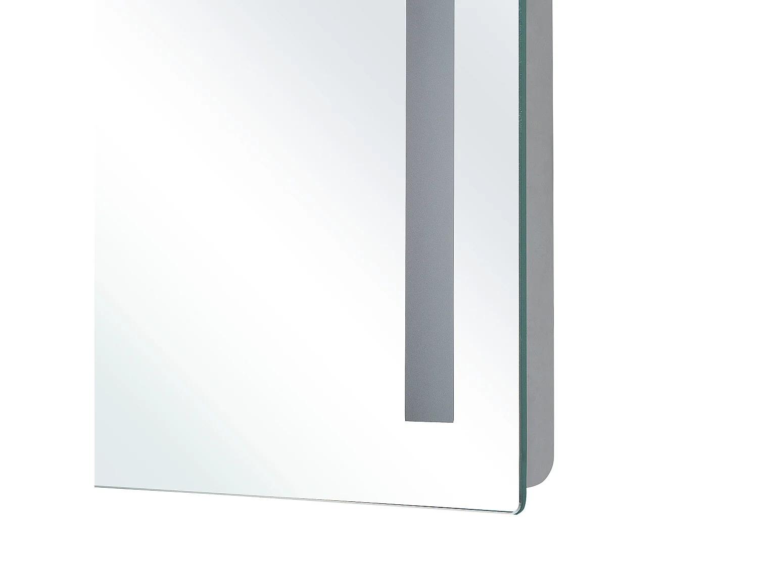 LED-Badezimmer-Spiegel LIRAC 70 cm 60 cm Silber