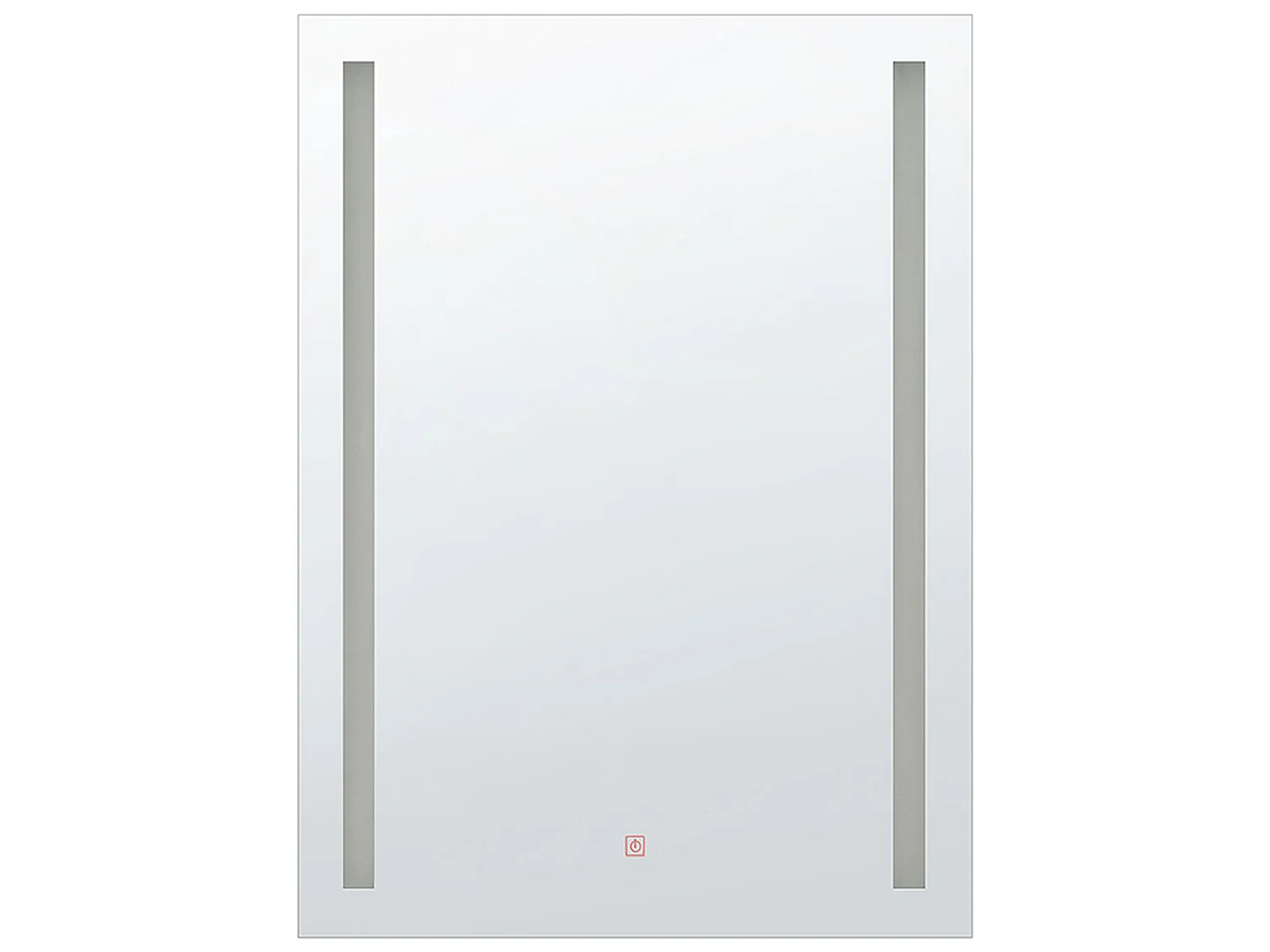 Lustro łazienkowe LED MARTINET 60 cm 80 cm Srebrny