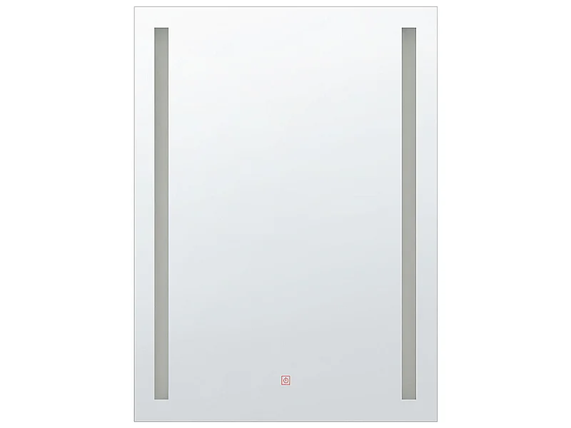 LED-Badezimmer-Spiegel MARTINET 60 cm 80 cm Silber