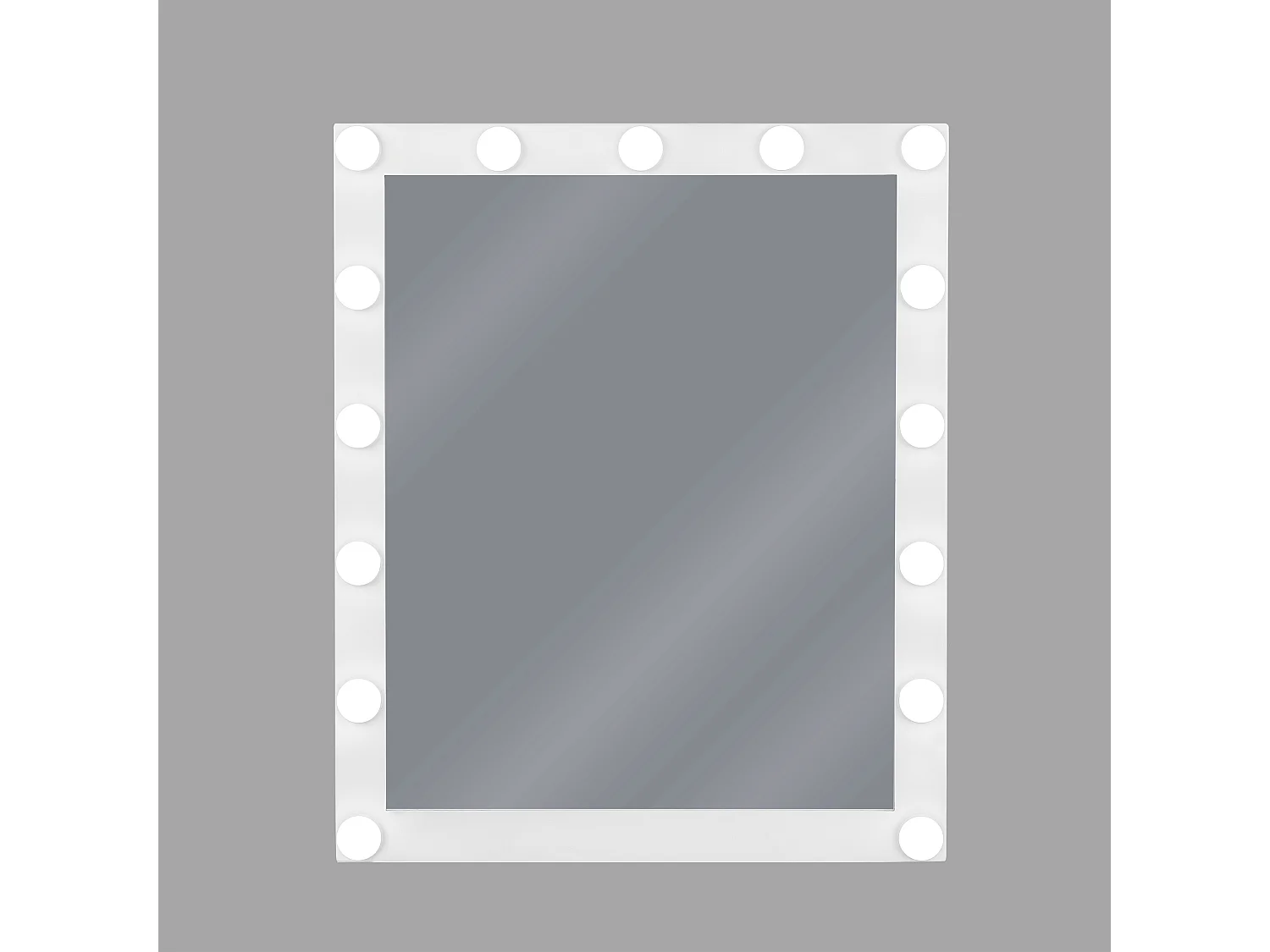 Miroir de salle de bain LED ODENAS 50 cm 60 cm Blanc