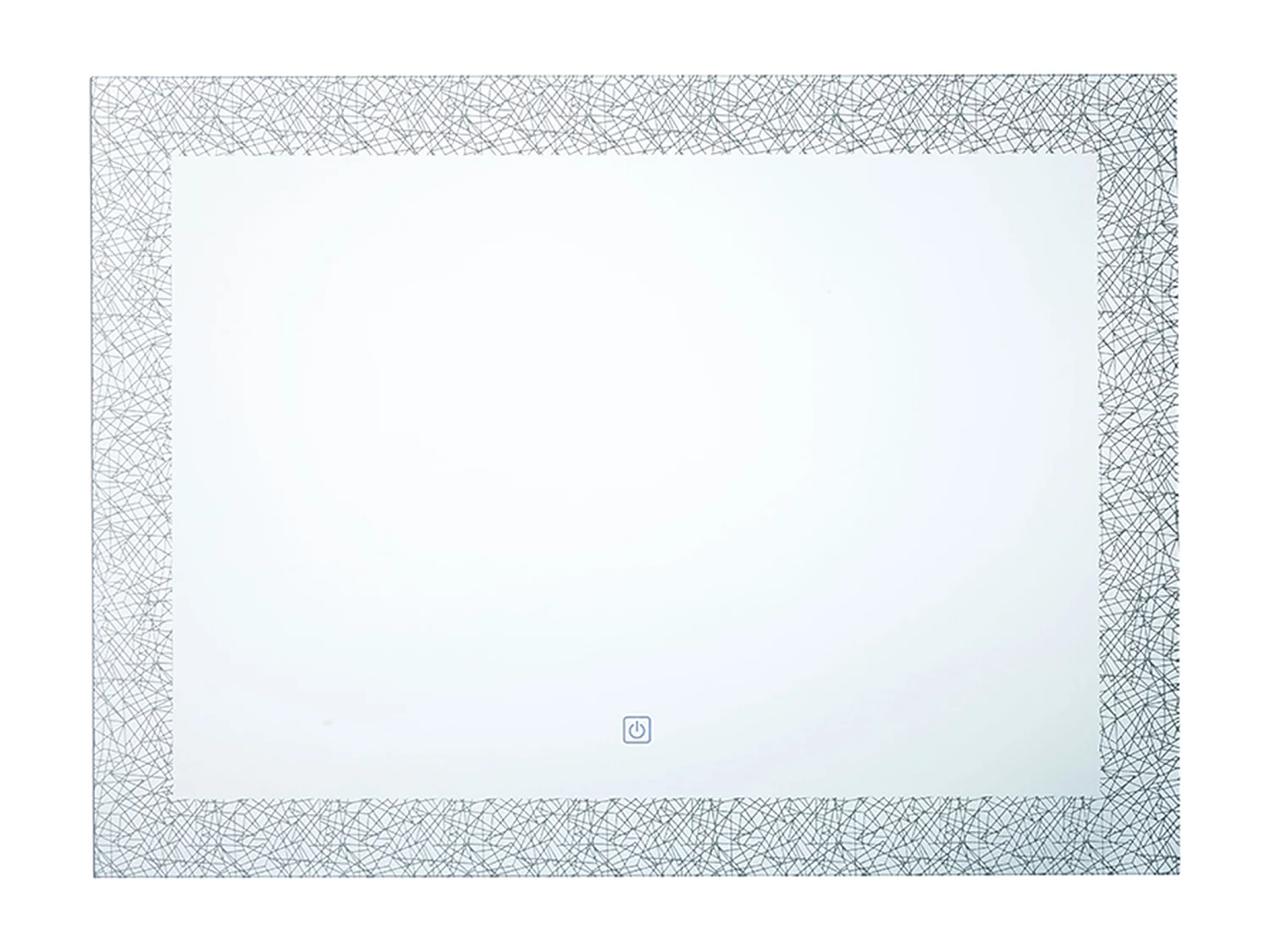 Miroir de salle de bain LED NEXON 80 cm 60 cm Argenté