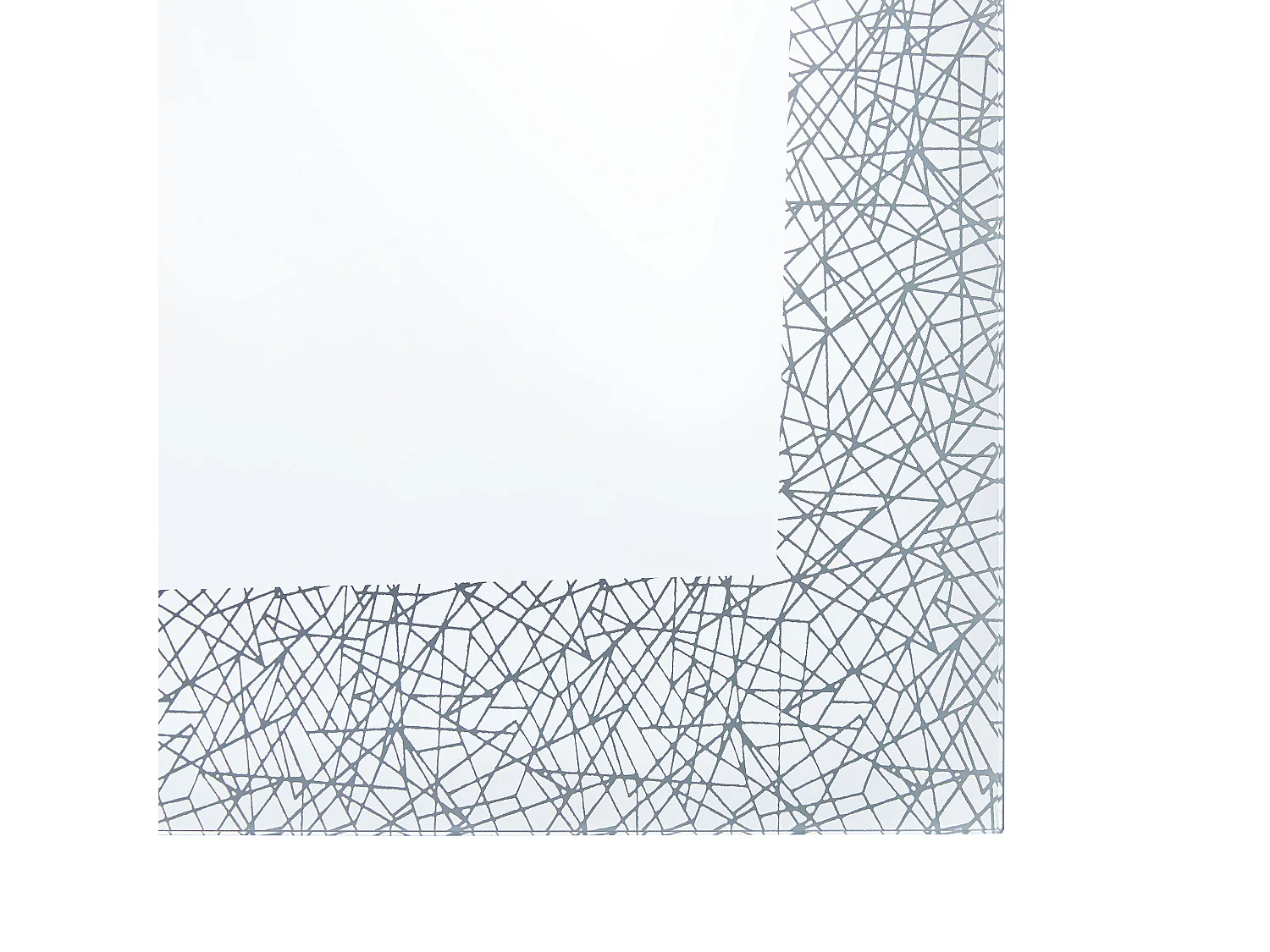 Miroir de salle de bain LED NEXON 80 cm 60 cm Argenté