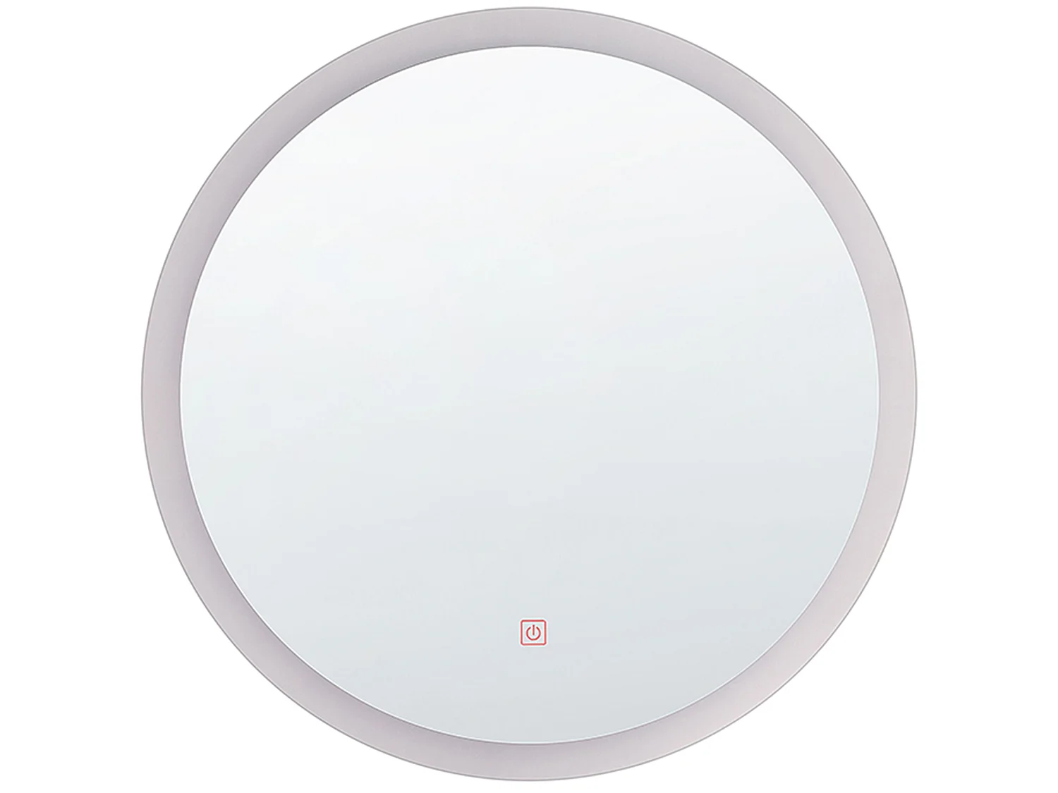 LED-Badezimmer-Spiegel YSER 58 cm 58 cm Silber