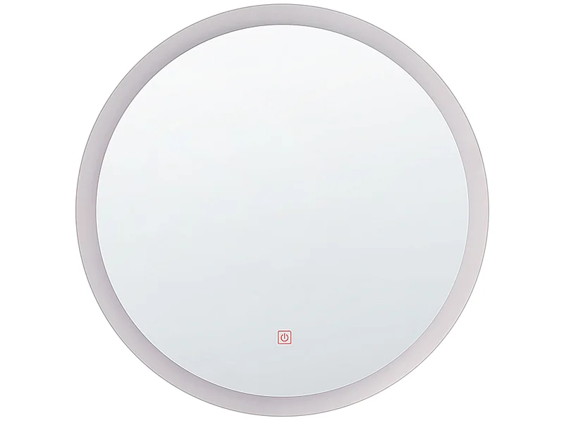 LED-Badezimmer-Spiegel YSER 58 cm 58 cm Silber