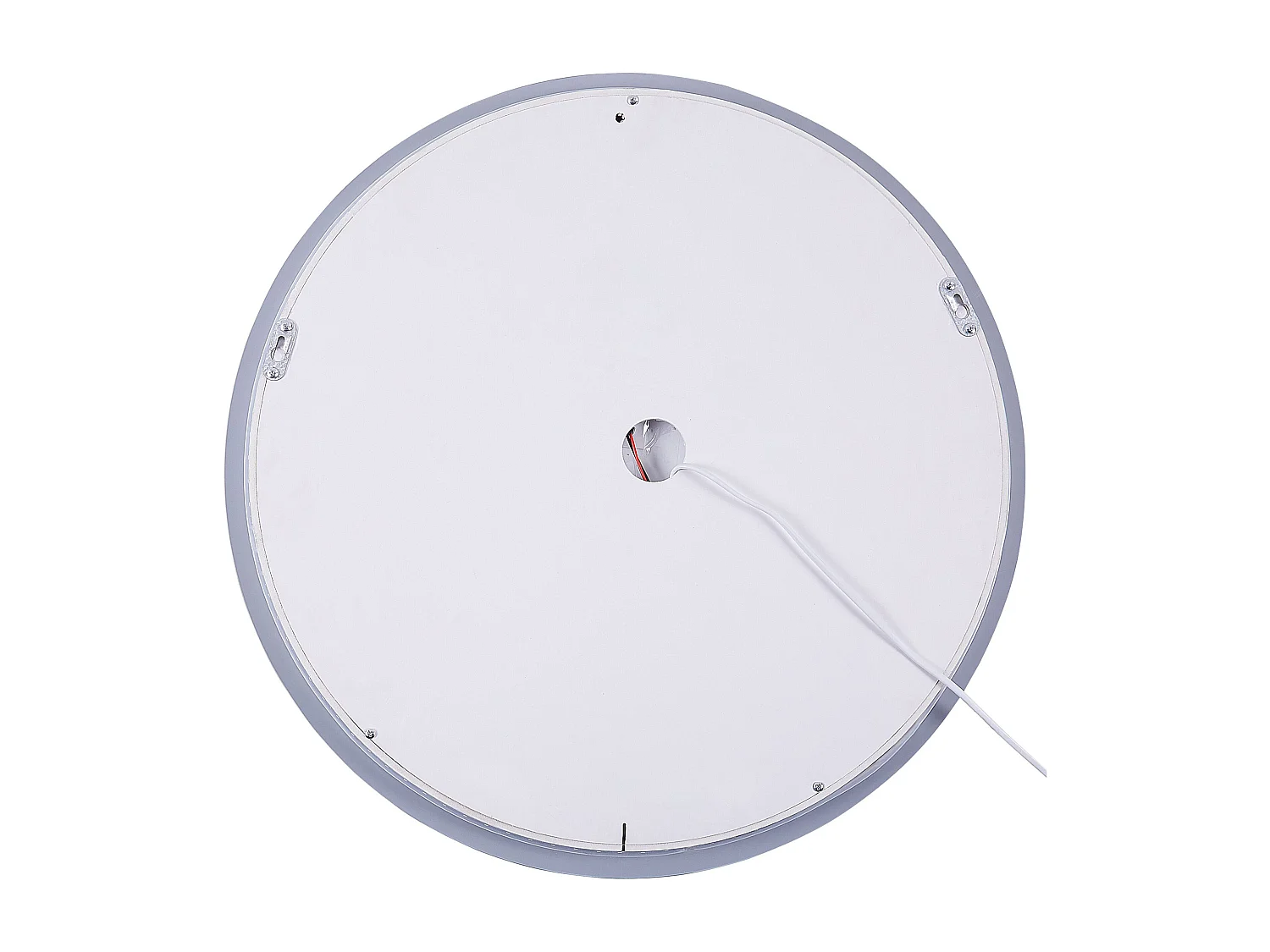 Badspiegel silber rund 60 cm LED-Licht Antibeschlagsystem Touch Sensor Callac