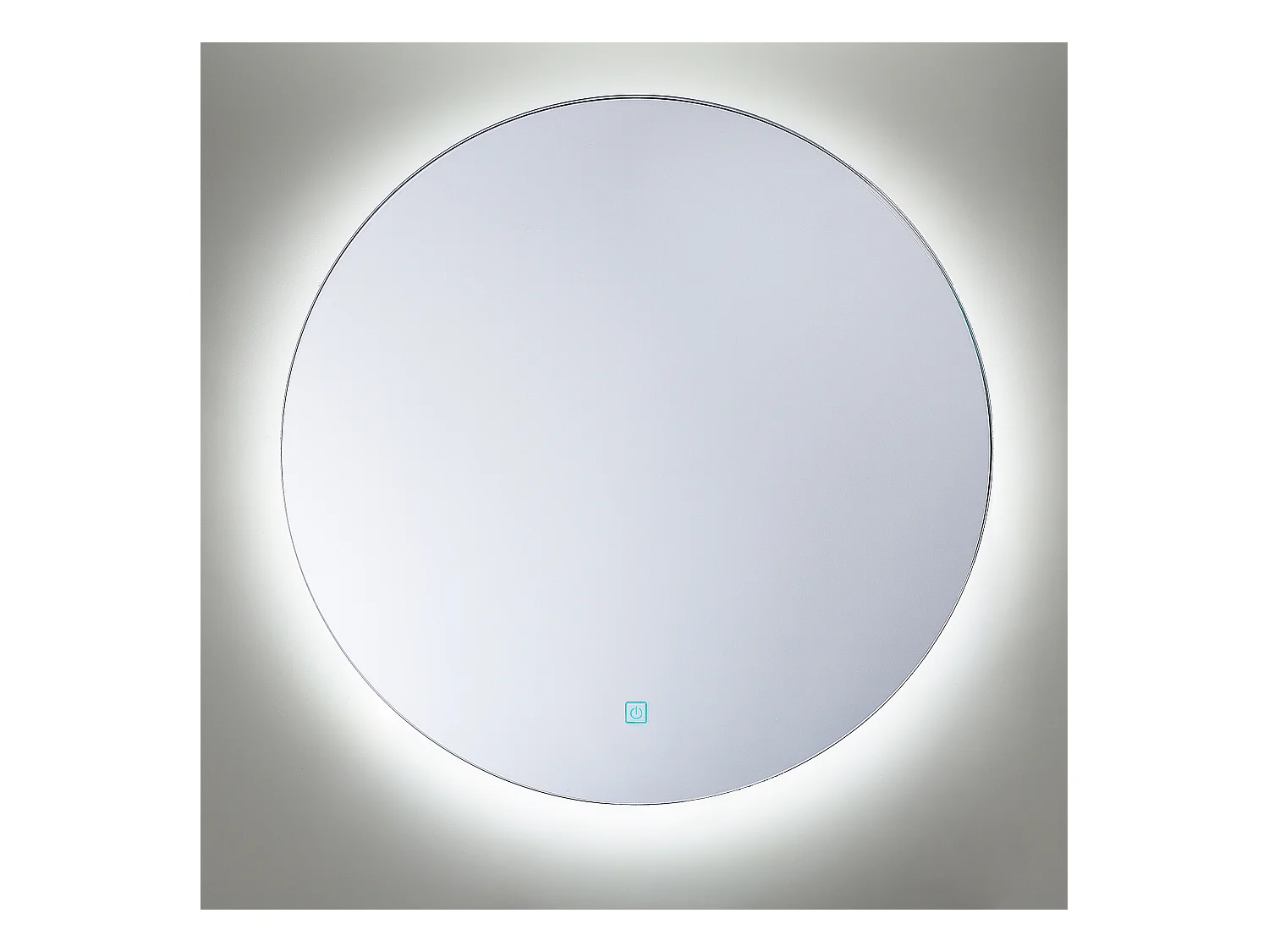 Lustro łazienkowe LED CALLAC 60 cm 60 cm Srebrny