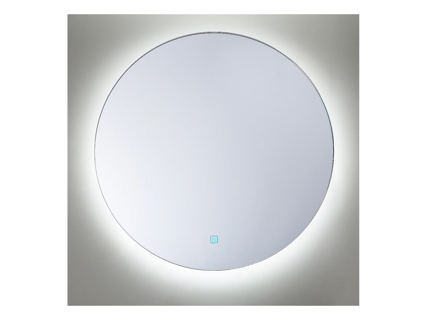 Lustro łazienkowe LED CALLAC 60 cm 60 cm Srebrny