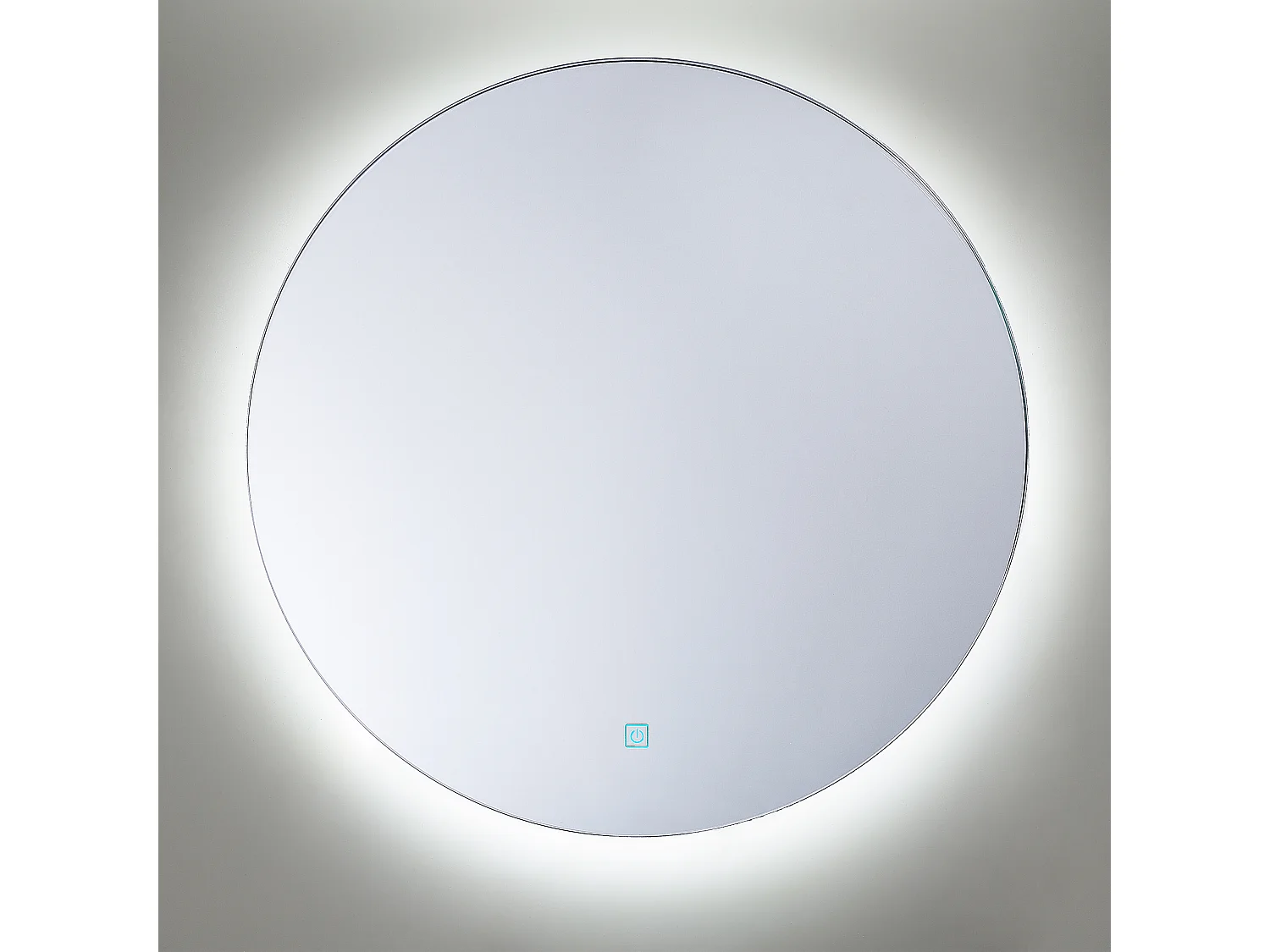 Miroir de salle de bain LED CALLAC 60 cm 60 cm Argenté