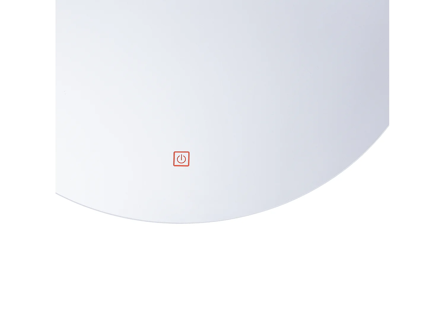 Badspiegel silber rund 60 cm LED-Licht Antibeschlagsystem Touch Sensor Callac