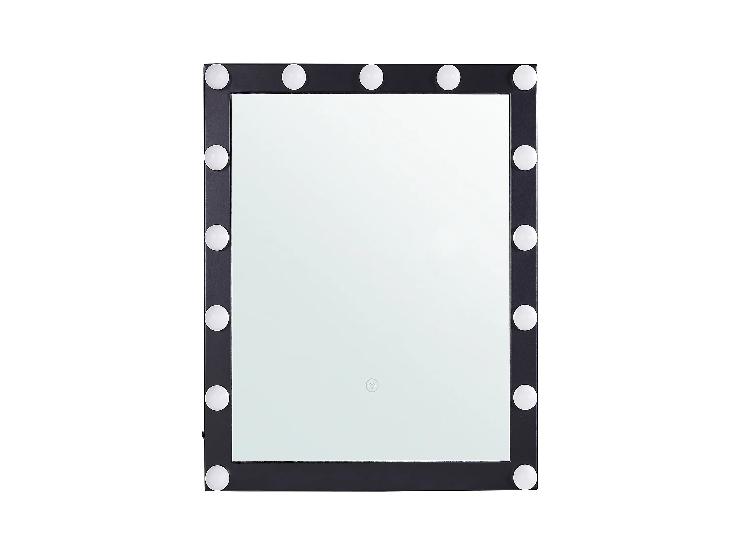 Miroir de salle de bain LED ODENAS 50 cm 60 cm Noir
