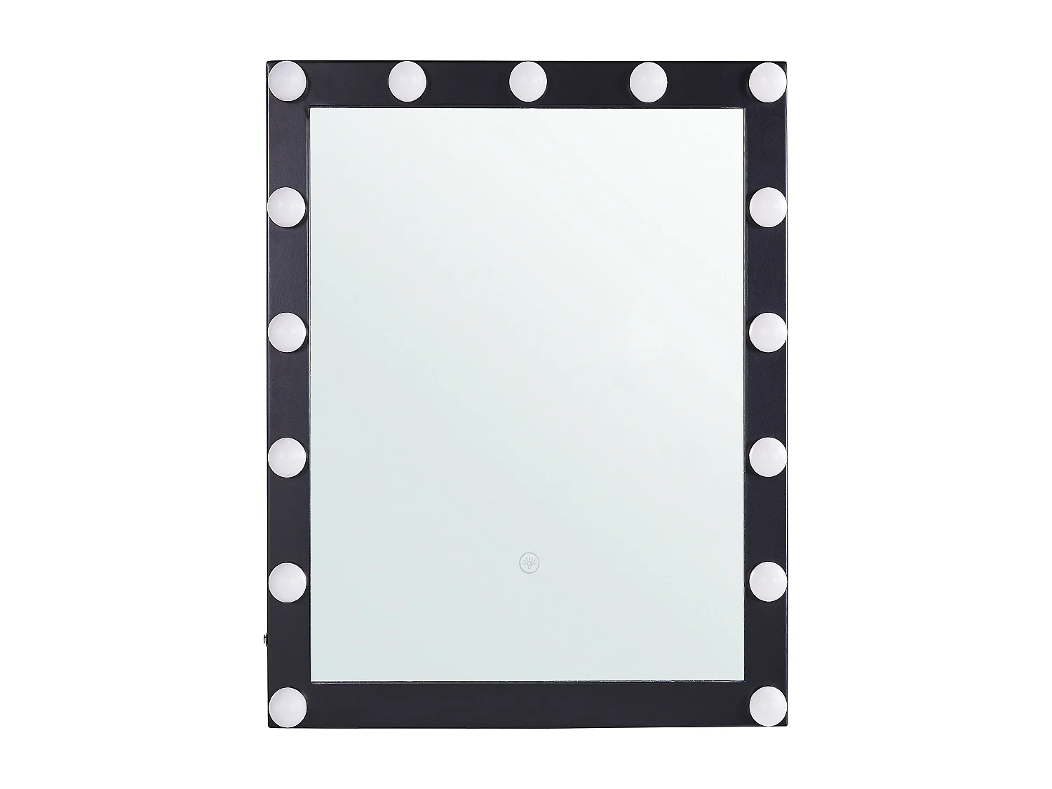 Miroir de salle de bain LED ODENAS 50 cm 60 cm Noir