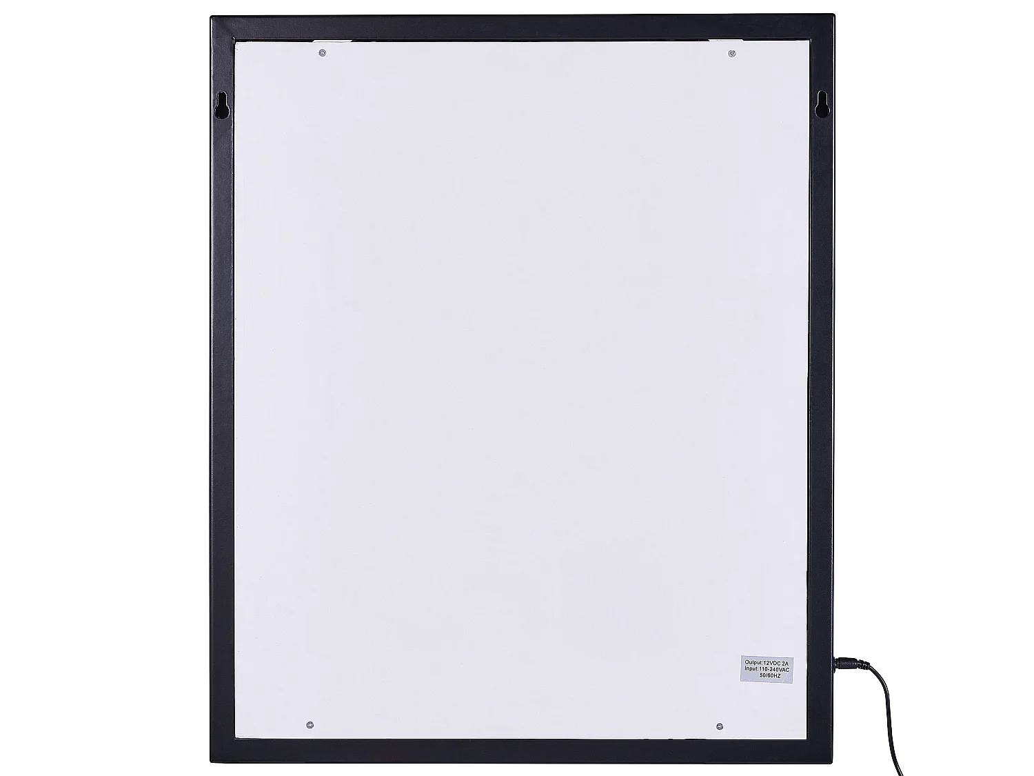 Espelho LED para casa de banho ODENAS 50 cm 60 cm Preto