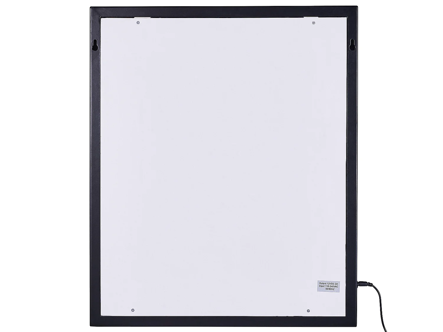 LED Bathroom Mirror ODENAS 50 cm 60 cm Black
