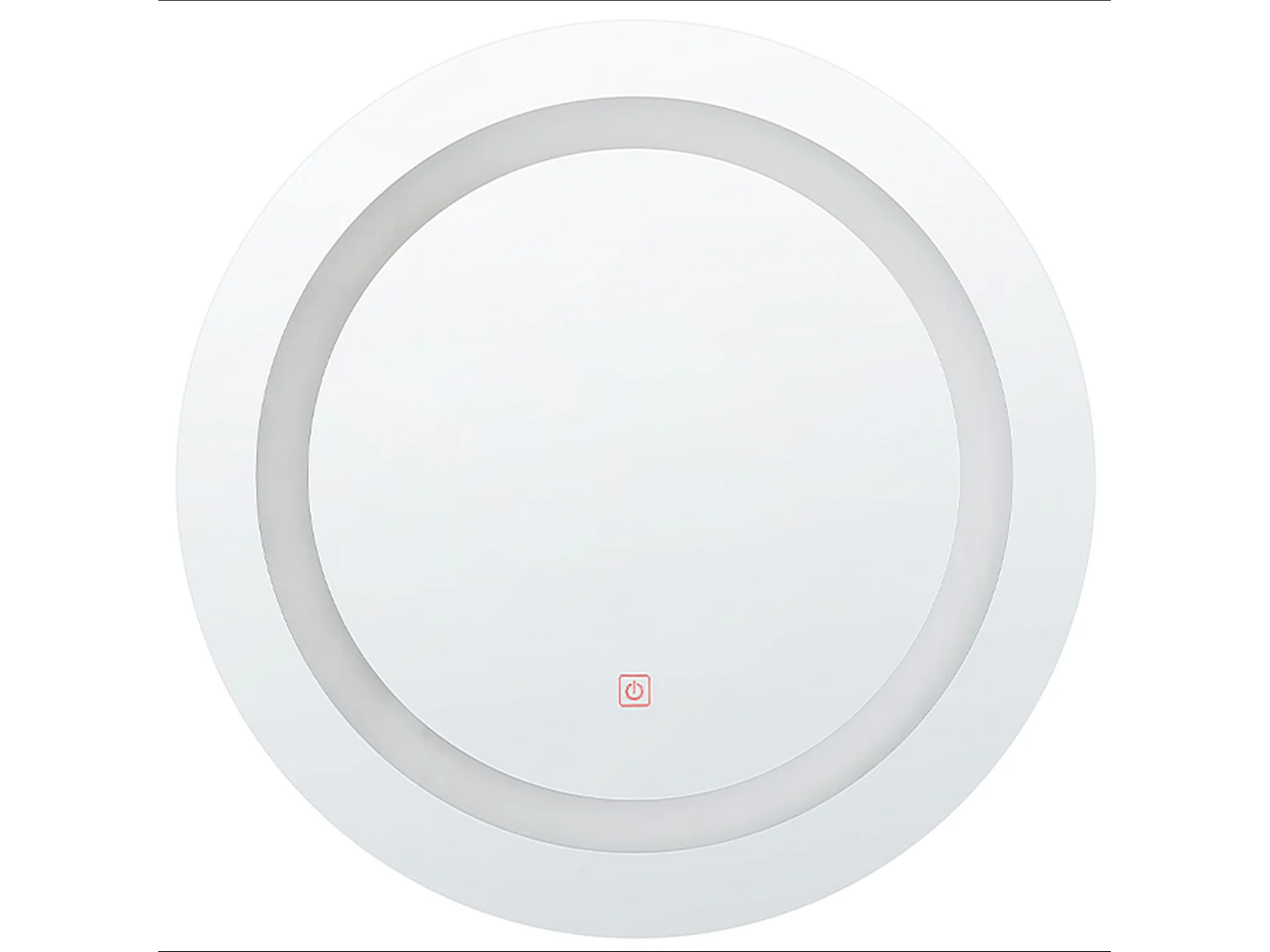 Miroir de salle de bain LED SELUNE 58 cm 58 cm Argenté