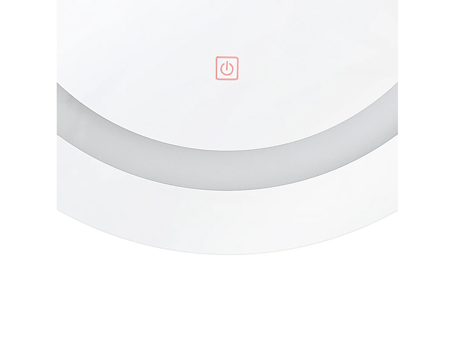 Miroir de salle de bain LED SELUNE 58 cm 58 cm Argenté