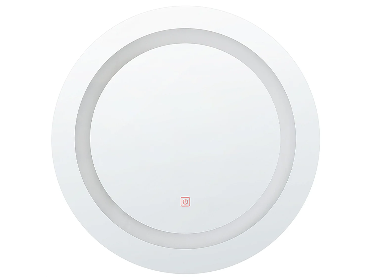 LED badkamerspiegel SELUNE 58 cm 58 cm Zilver