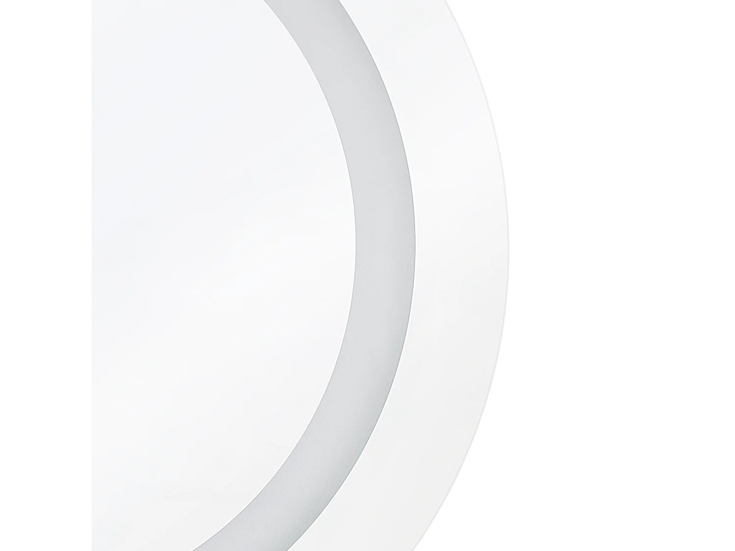 LED badkamerspiegel SELUNE 58 cm 58 cm Zilver