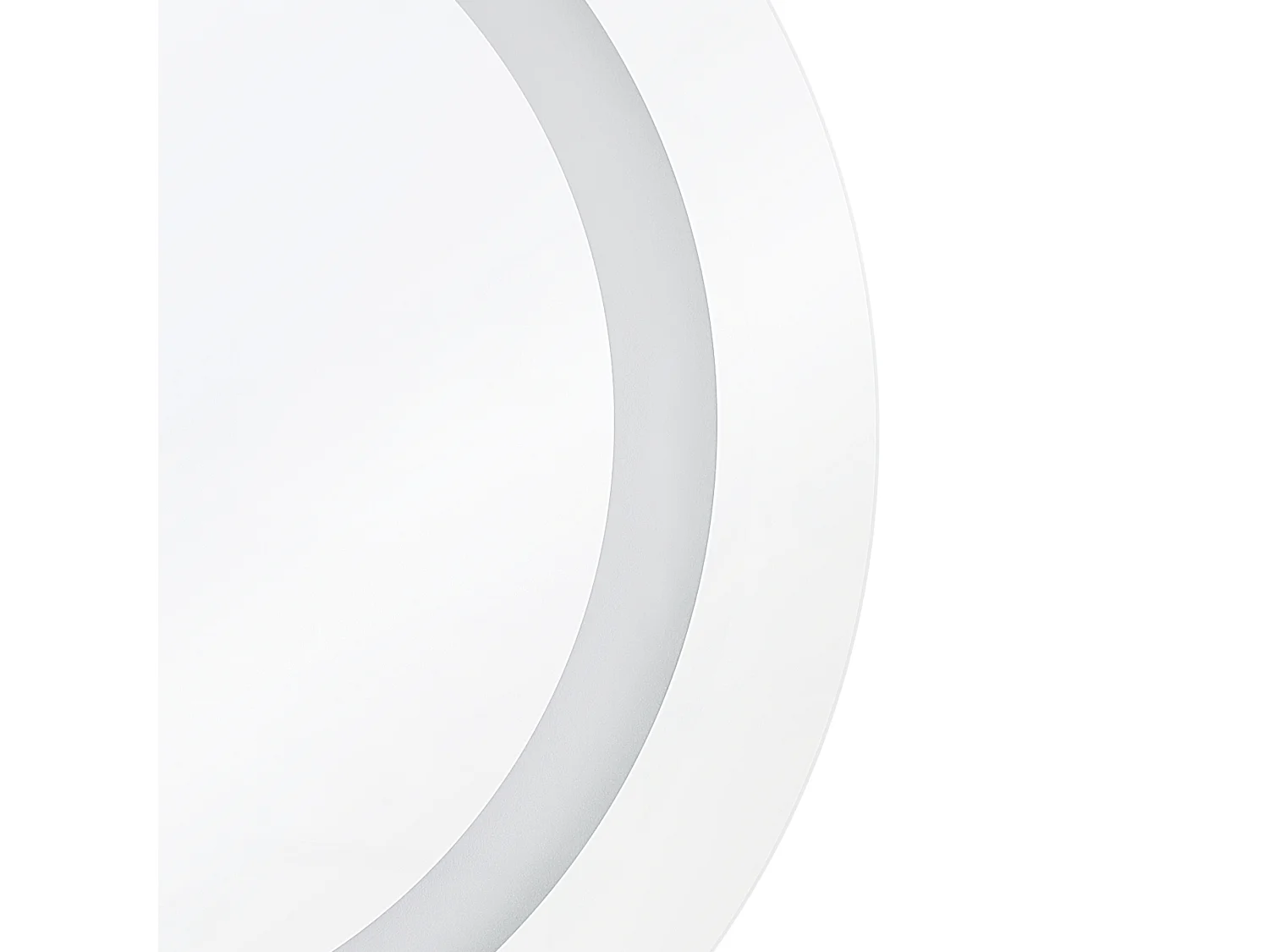 Miroir de salle de bain LED SELUNE 58 cm 58 cm Argenté