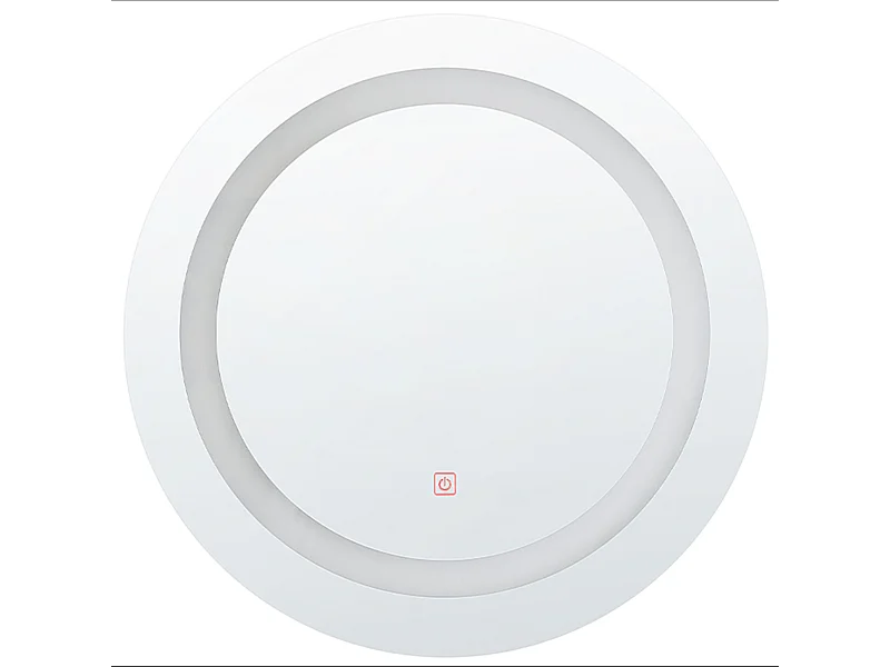 Miroir de salle de bain LED SELUNE 58 cm 58 cm Argenté