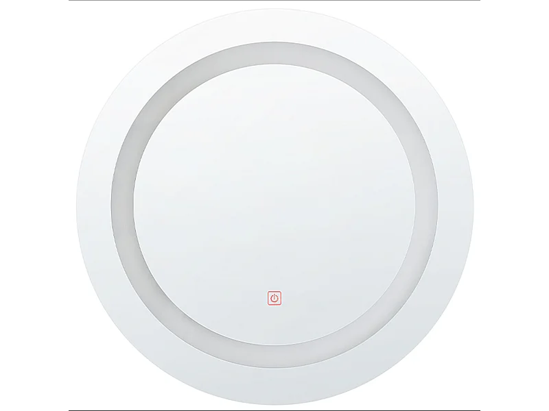 Miroir de salle de bain LED SELUNE 58 cm 58 cm Argenté